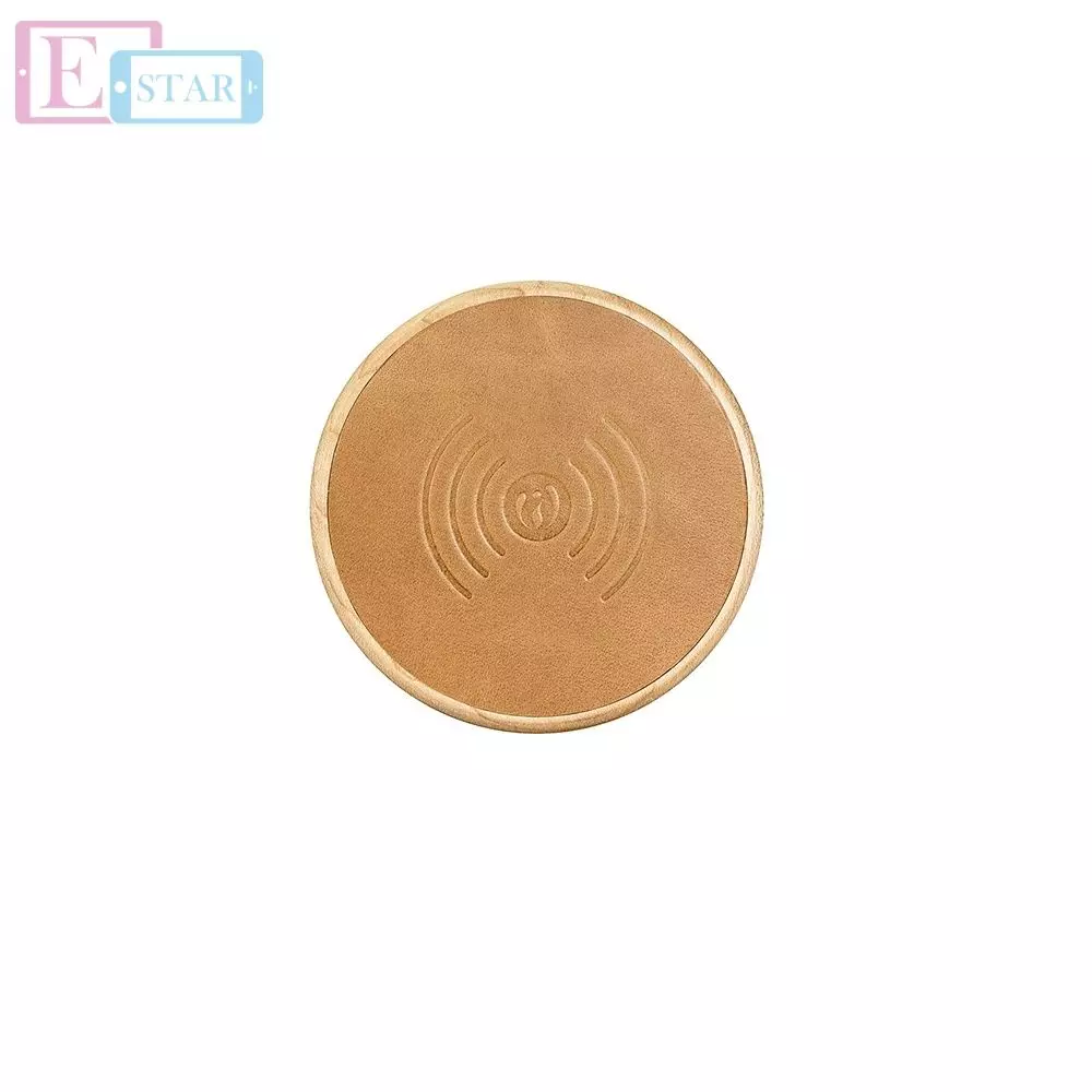 Бездротова зарядна станція Icarer Genuine Leather Fast Wireless Charge NW170F Brown (Коричневий) Бездротова зарядна станція Icarer Genuine Leather Fast Wireless Charge NW170F Brown (Коричневий)