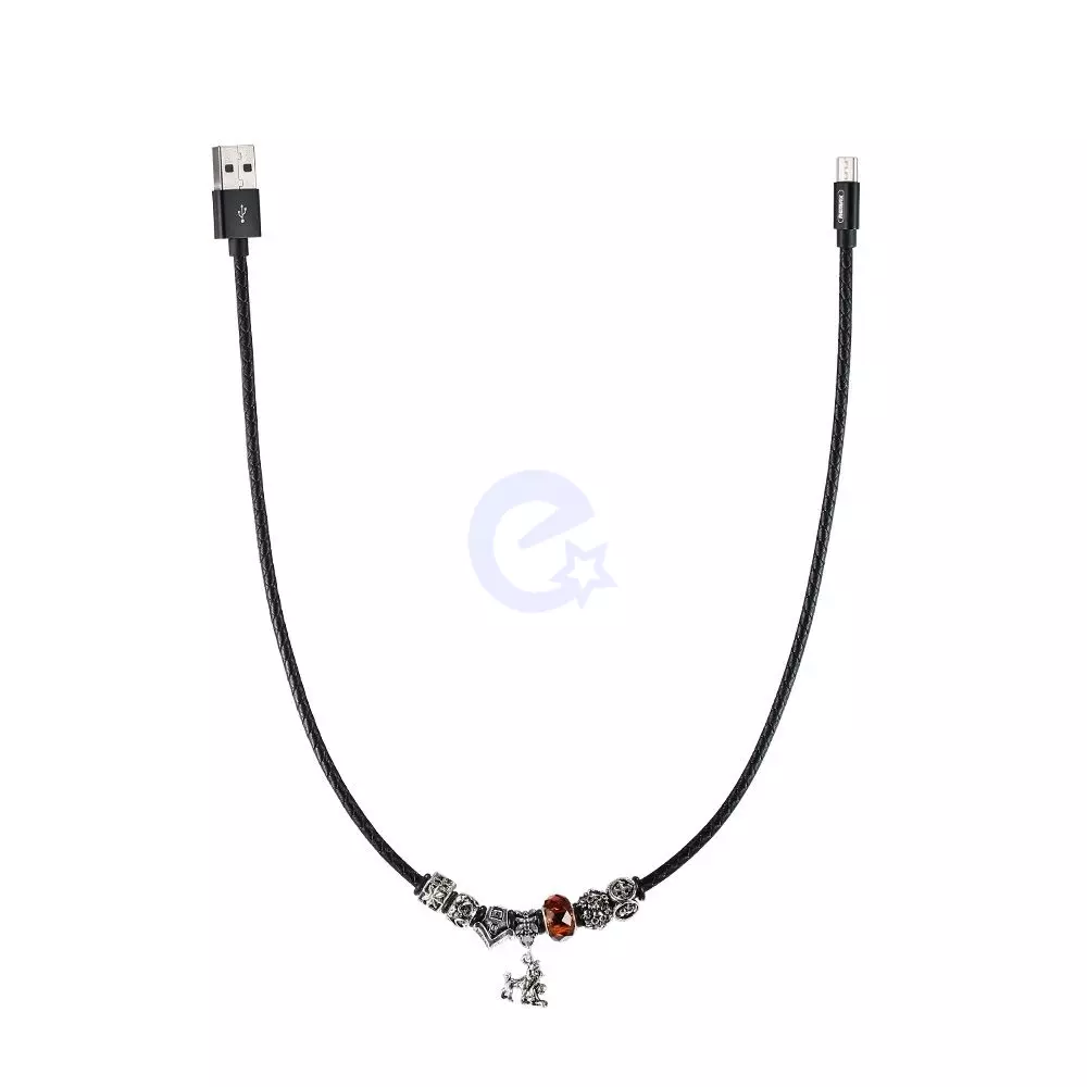 Кабель для заряджання та передачі даних Remax Jewellery micro USB 0.5m Sphinx Black (Чорний) RC-058m