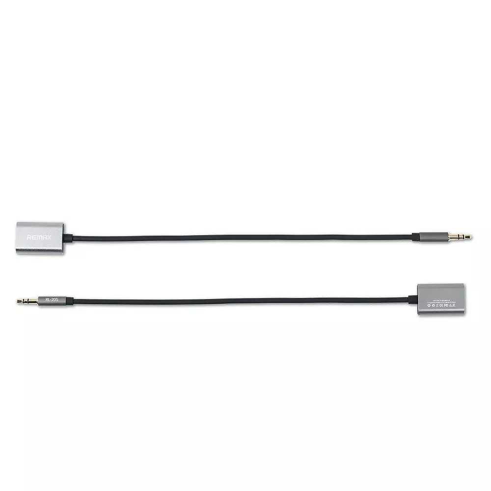 Аудио кабель Remax AUX Splitter 3.5 мм Gray (Серый) RL-S20 Аудио кабель Remax AUX Splitter 3.5 мм Gray (Серый) RL-S20