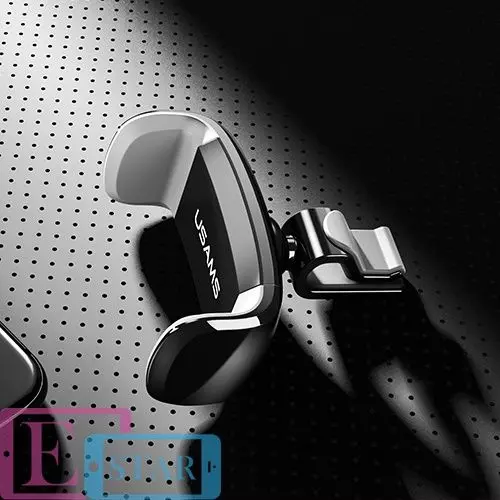 Автодержатель для телефона USAMS Air Vent Car Holder-C Series Black White (Черный/Белый) US-ZJ004 Автодержатель для телефона USAMS Air Vent Car Holder-C Series Black White (Черный/Белый) US-ZJ004