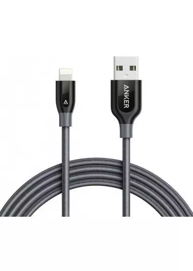 Кабель Anker Powerline+ Lightning - 1.8м V3 Space Gray (Сірий) A8122HA1 Кабель Anker Powerline+ Lightning - 1.8м V3 Space Gray (Сірий) A8122HA1