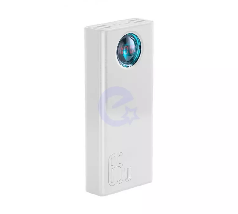 Универсальная батарея Power Bank Baseus Amblight Digital Display 30000mAh 65W White (Белый) PPLG-A01