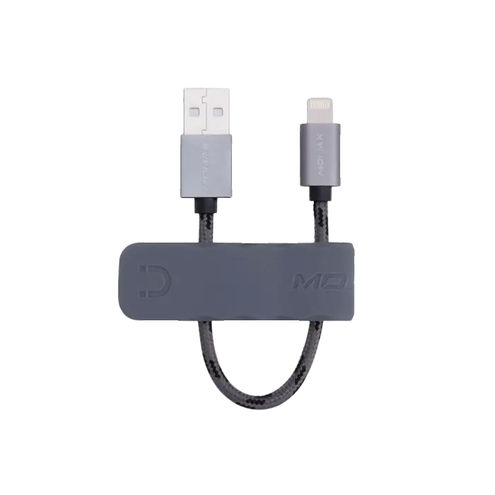 Кабель для заряджання Momax Elite-Link Lightning Cable (18cm) Grey (Сірий) DL5 Кабель для заряджання Momax Elite-Link Lightning Cable (18cm) Grey (Сірий) DL5