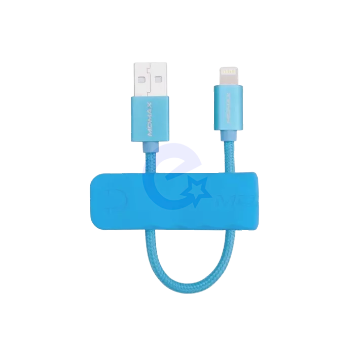 Кабель для зарядки Momax Elite-Link Lightning Cable (18cm) Sky Blue (Синий) DL5