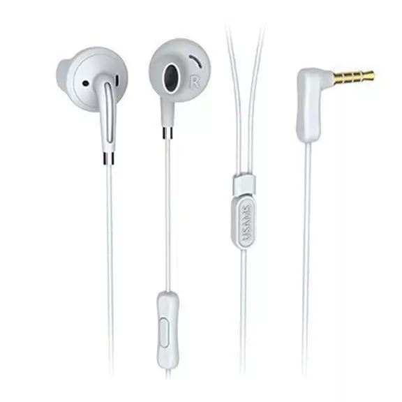 Оригинальные наушники USAMS EP-14 HiFi In-ear Earphone White (Белый)