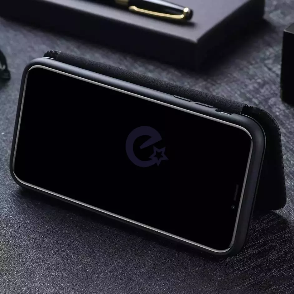 Чехол книжка для Motorola Moto G14 Anomaly Carbon Book Blue (Синий) 