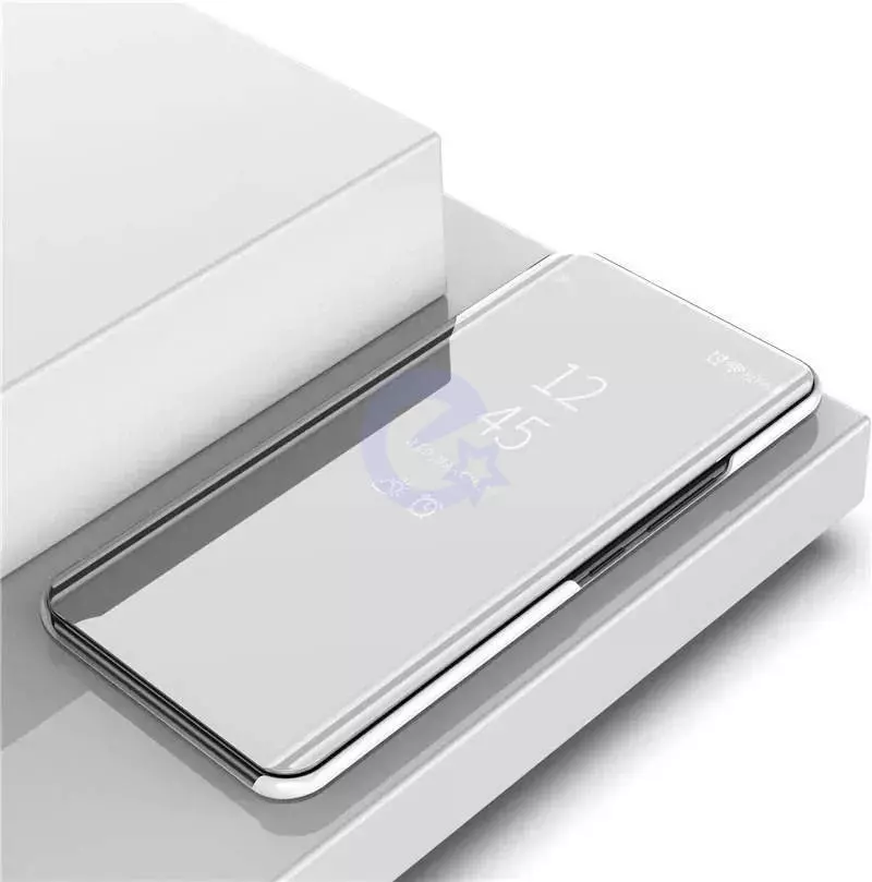 Інтерактивна чохол книжка для Motorola Moto G84 Anomaly Clear View Silver (Сріблястий) 