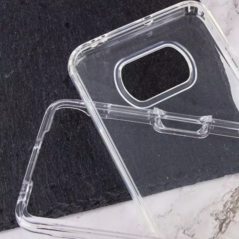 Противоударный чехол бампер для Xiaomi Poco X3 NFC / Poco X3 Pro Epik TPU+PC Full Body с защитой 360 Transparent (Прозрачный)