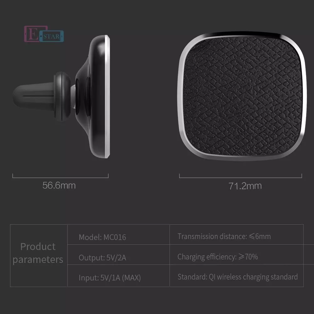 Комплект для Apple iPhone X/Xs Nillkin 2 в 1 магнітний автотримач з бездротовою зарядкою + чохол бампер Nillkin Leather з магнітною пластиною