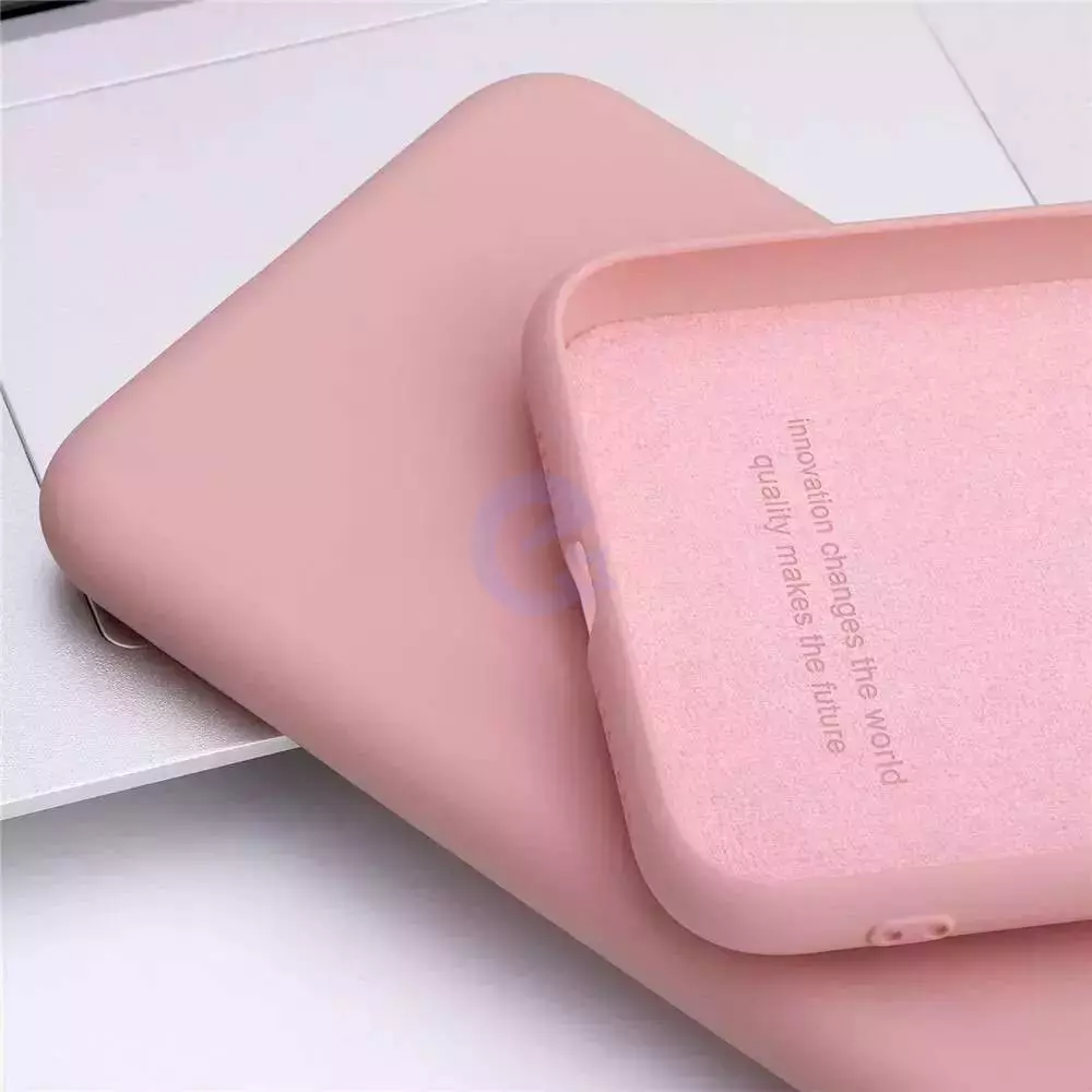 Чохол бампер для Motorola Moto G54 Anomaly Silicone (з мікрофіброю) Sand Pink (Пісочний Рожевий) 