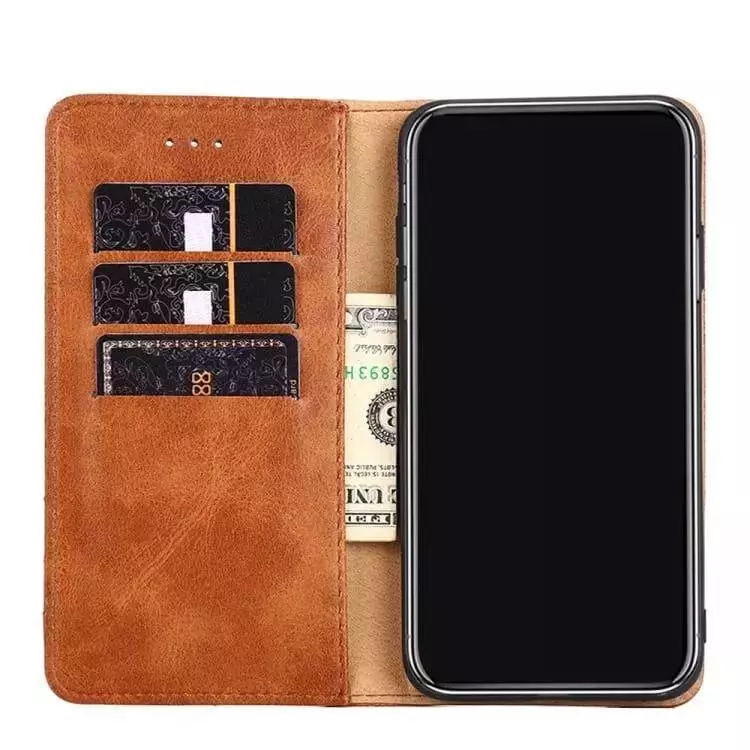 Чехол книжка для Motorola Moto G14 idools Retro Brown (Коричневый) 