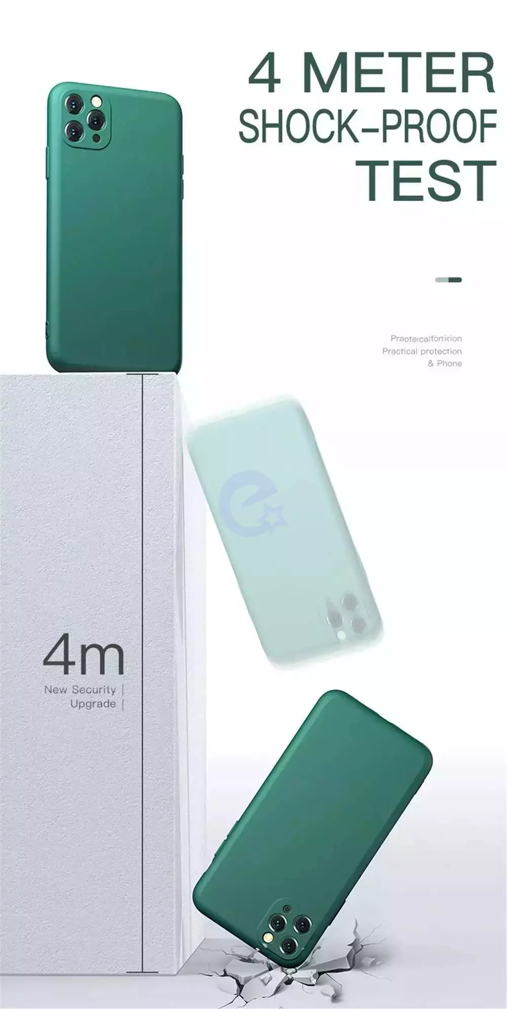 Чохол бампер для Xiaomi 14 Pro Anomaly Silicone (з мікрофіброю) Light Green (Світло зелений) 
