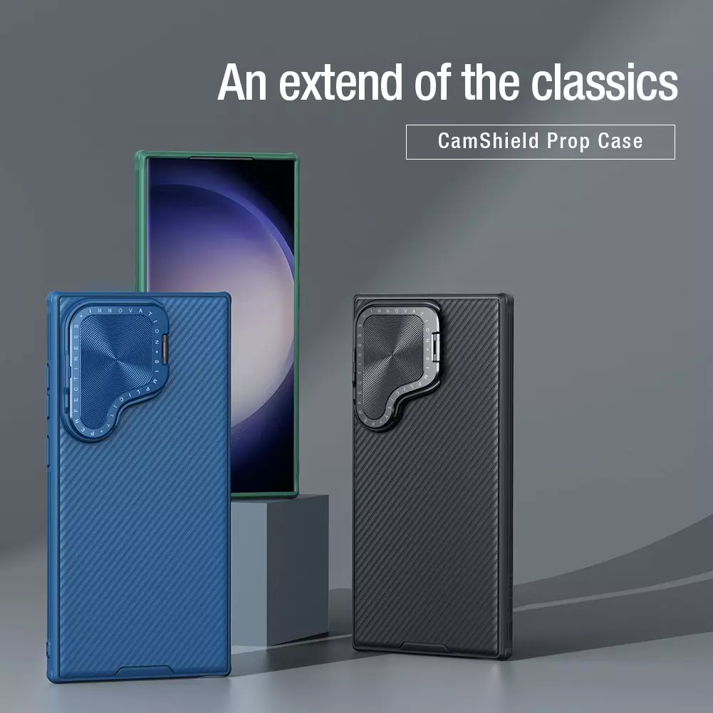 Чохол бампер Nillkin CamShield Prop для Samsung Galaxy S24 Ultra Deep Green (Зелений) 