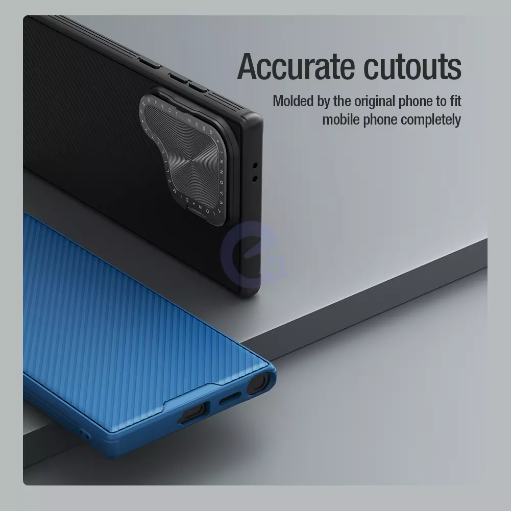 Чохол бампер Nillkin CamShield Prop для Samsung Galaxy S24 Ultra Blue (Синій) 