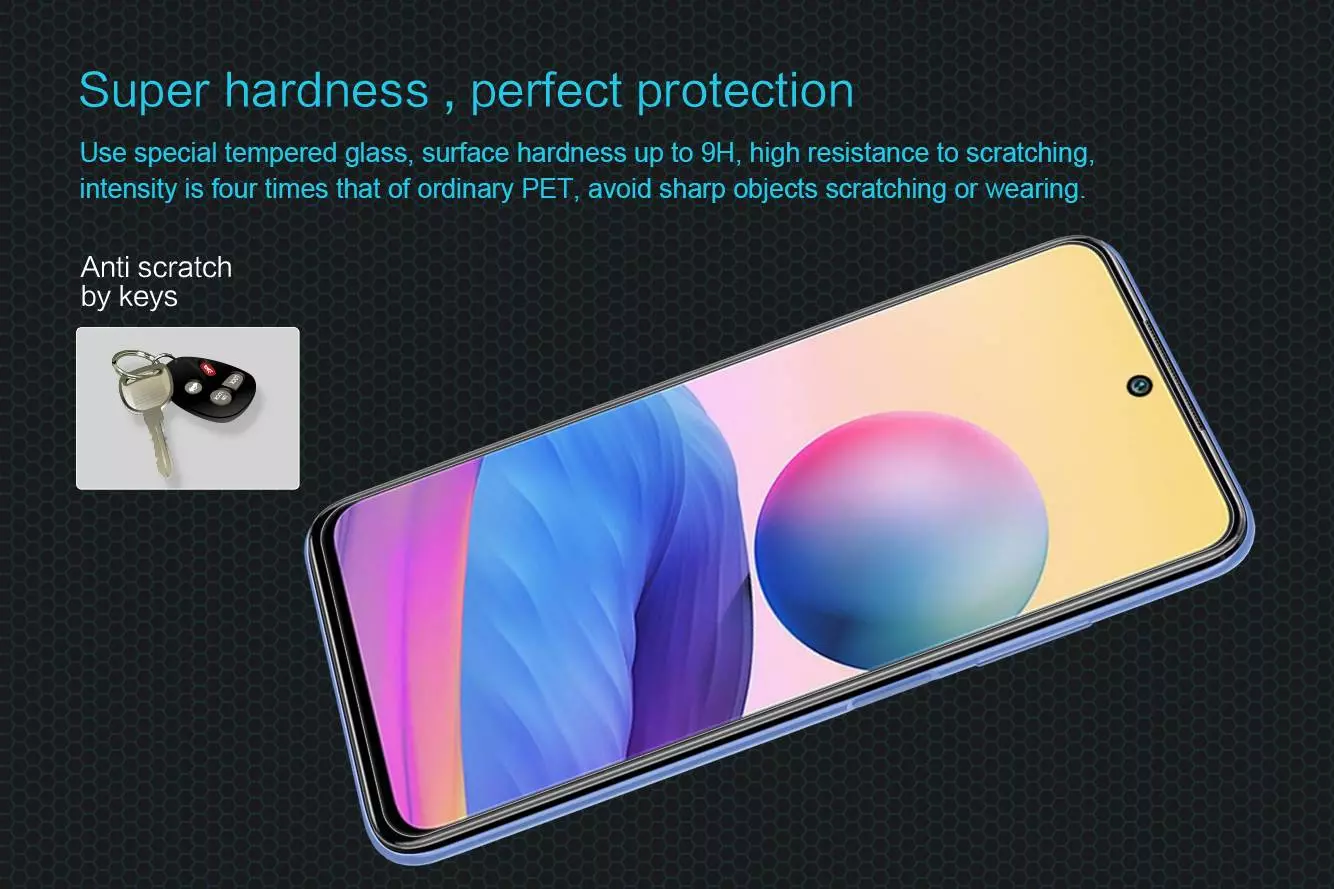Загартоване захисне скло Nillkin H для Xiaomi Redmi Note 10 5G / Poco M3 Pro Transparent (Прозорий)