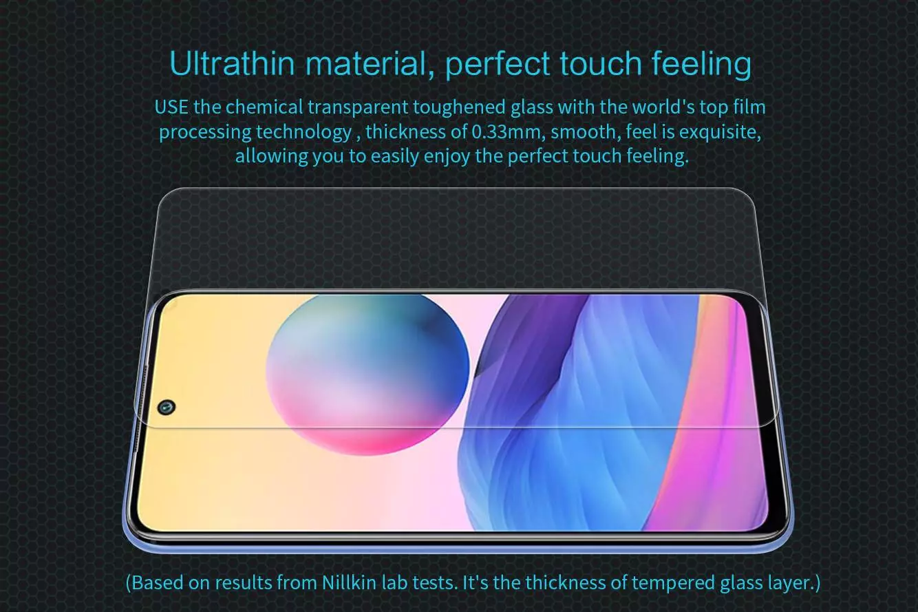 Загартоване захисне скло Nillkin H для Xiaomi Redmi Note 10 5G / Poco M3 Pro Transparent (Прозорий)