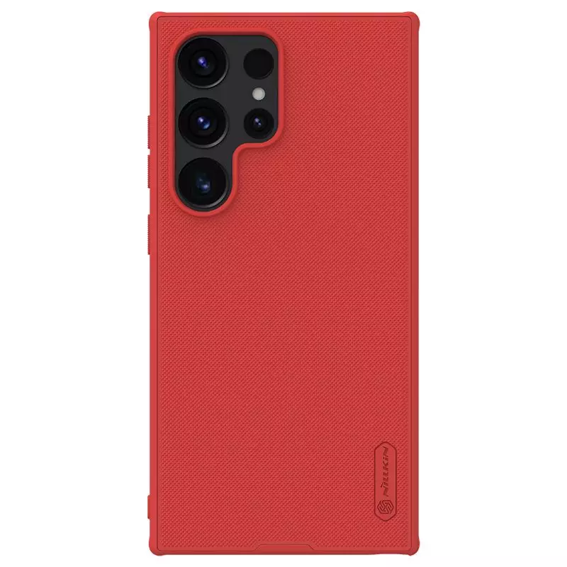 Протиударний чохол бампер Nillkin Super Frosted Shield Pro для Samsung Galaxy S24 Ultra Red (Червоний) 