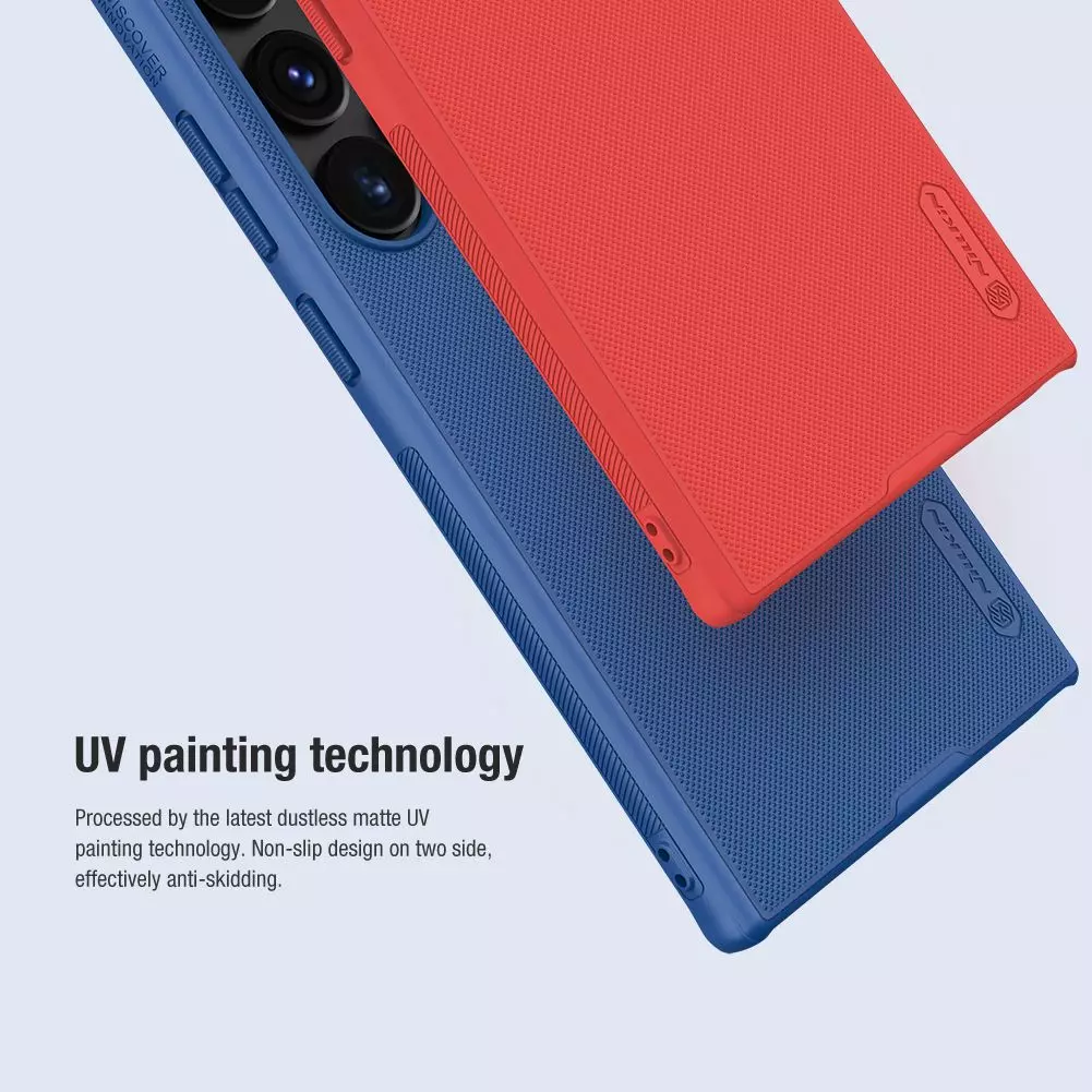 Протиударний чохол бампер Nillkin Super Frosted Shield Pro для Samsung Galaxy S24 Ultra Red (Червоний) 