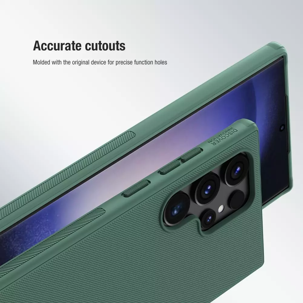 Протиударний чохол бампер Nillkin Super Frosted Shield Pro для Samsung Galaxy S24 Ultra Deep Green (Зелений) 