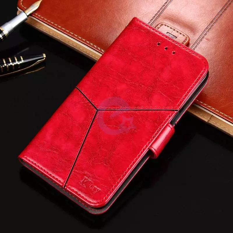 Преміальний чохол книжка для Xiaomi Redmi Note 10 5G / Poco M3 Pro Anomaly K'try Premium Red (Червоний)