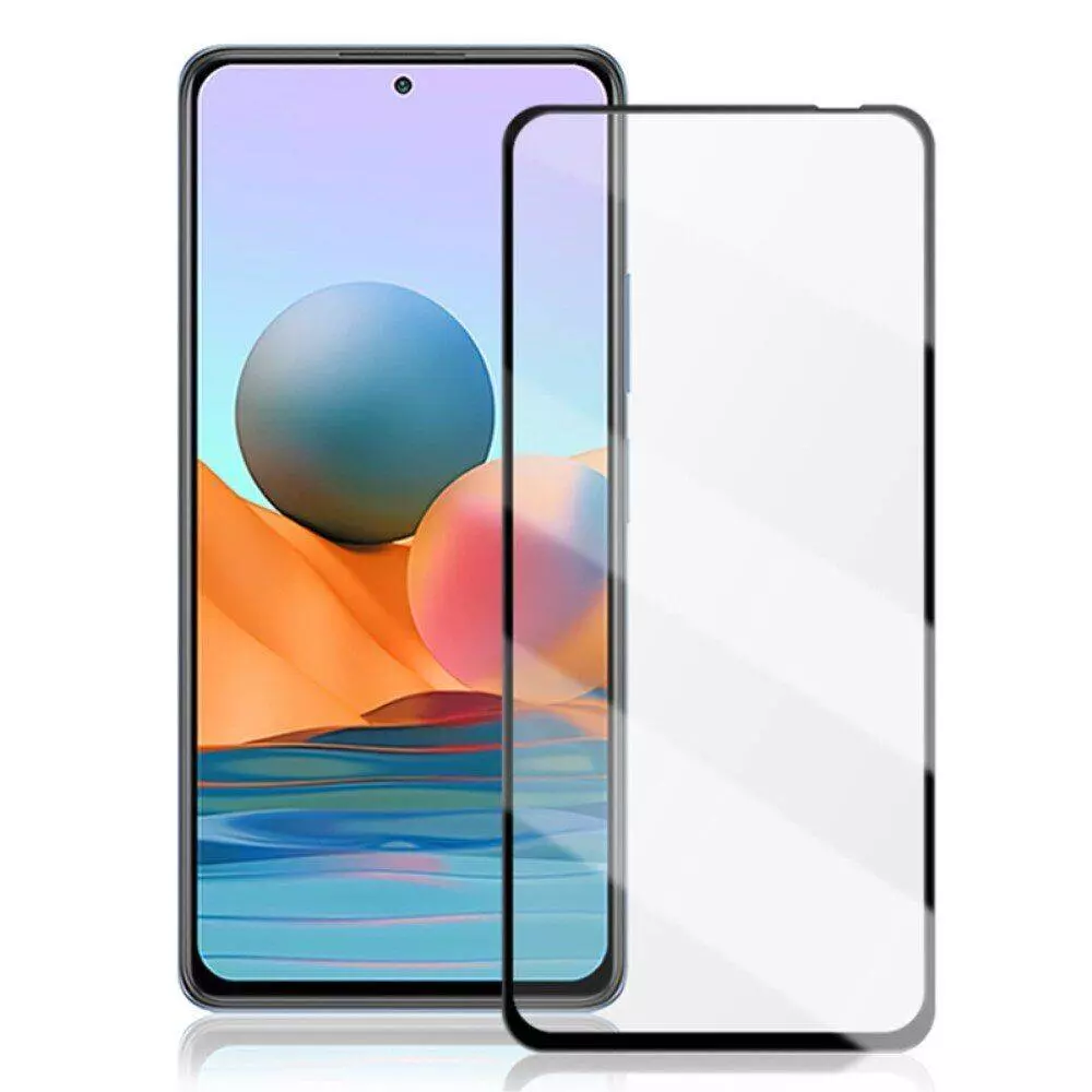 Захисне скло для Xiaomi Redmi Note 10 5G / Poco M3 Pro Mocolo Full Cover Glue Glass (повне проклеювання екрану) Black (Чорний)