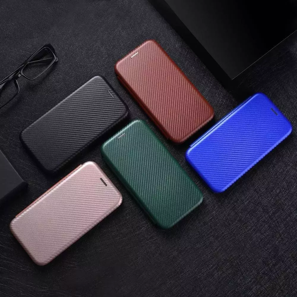 Чехол книжка для Vivo Y78 Anomaly Carbon Book Green (Зеленый) 