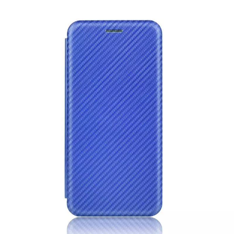 Чехол книжка для Vivo Y78 Anomaly Carbon Book Blue (Синий) 