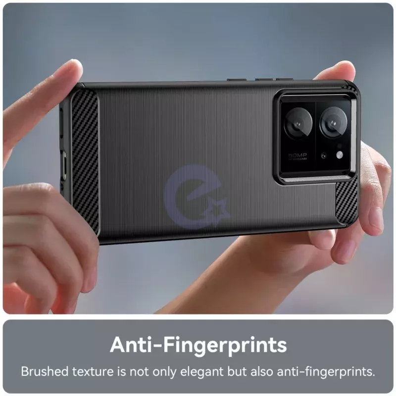 Протиударний чохол бампер для Xiaomi Redmi 13C 4G / Poco C65 iPaky Carbon Fiber Black (Чорний)