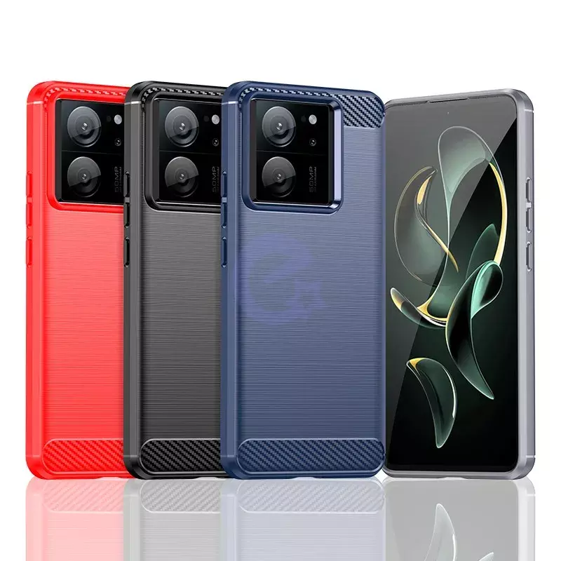 Протиударний чохол бампер для Xiaomi Redmi 13C 4G / Poco C65 iPaky Carbon Fiber Black (Чорний)