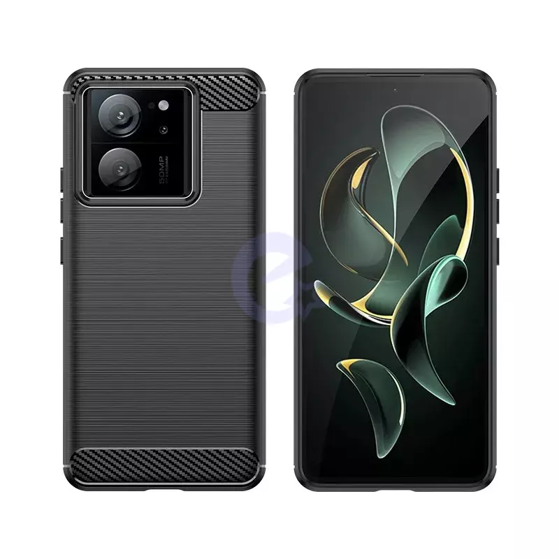 Протиударний чохол бампер для Xiaomi Redmi 13C 4G / Poco C65 iPaky Carbon Fiber Black (Чорний)
