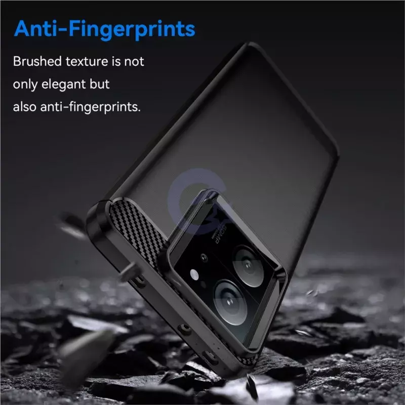 Протиударний чохол бампер для Xiaomi Redmi 13C 4G / Poco C65 iPaky Carbon Fiber Black (Чорний)