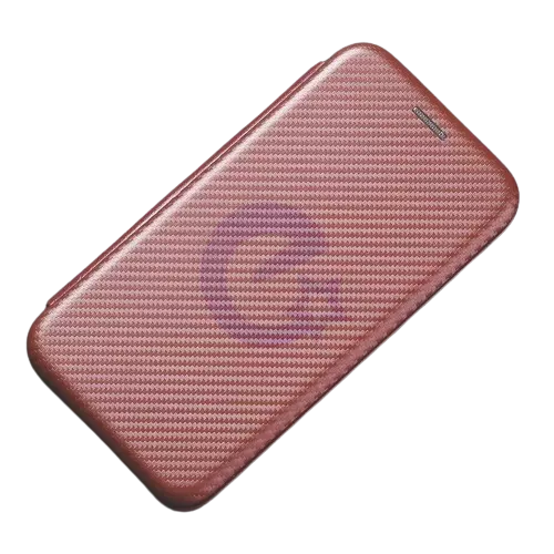 Чохол книжка для Xiaomi 14 Anomaly Carbon Book Brown (Коричневий) 