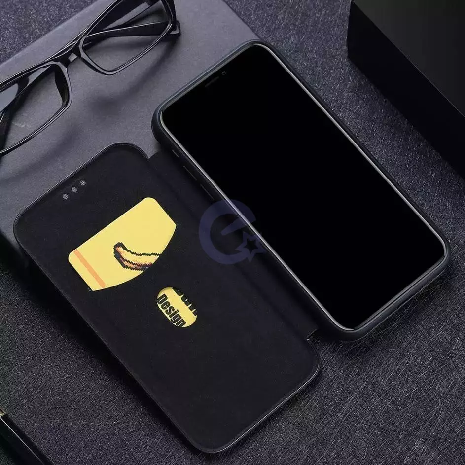 Чохол книжка для Xiaomi 14 Pro Anomaly Carbon Book Brown (Коричневий) 