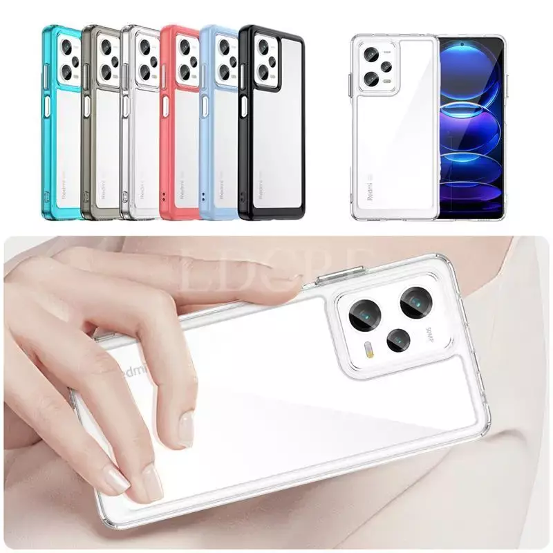Чохол бампер для Xiaomi Redmi Note 12 Pro Plus 5G Anomaly Fans Transparent Blue (Прозрачный Синий) 
