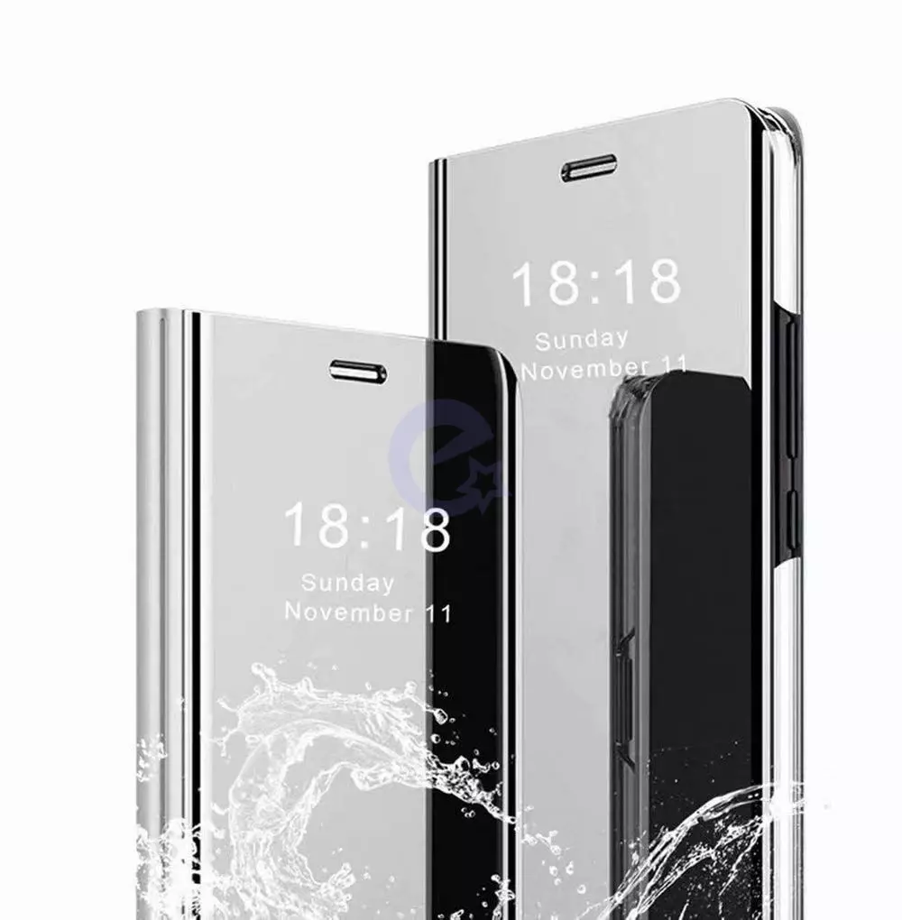 Інтерактивна чохол книжка для Xiaomi Redmi Note 13 Anomaly Clear View Silver (Сріблястий) 