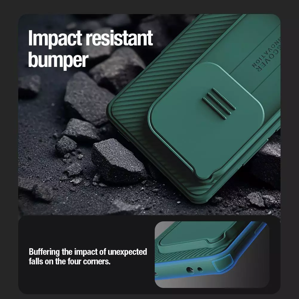 Протиударний чохол бампер Nillkin CamShield Pro (шторка на камеру) для OnePlus 12 Blue (Синій) Протиударний чохол бампер Nillkin CamShield Pro (шторка на камеру) для OnePlus 12 Blue (Синій)