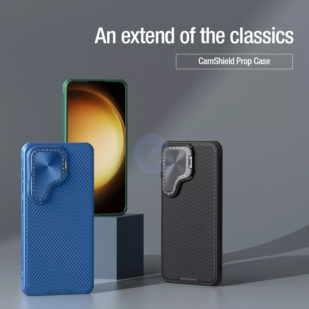 Чохол бампер Nillkin CamShield Prop для Samsung Galaxy S24 Black (Чорний) 