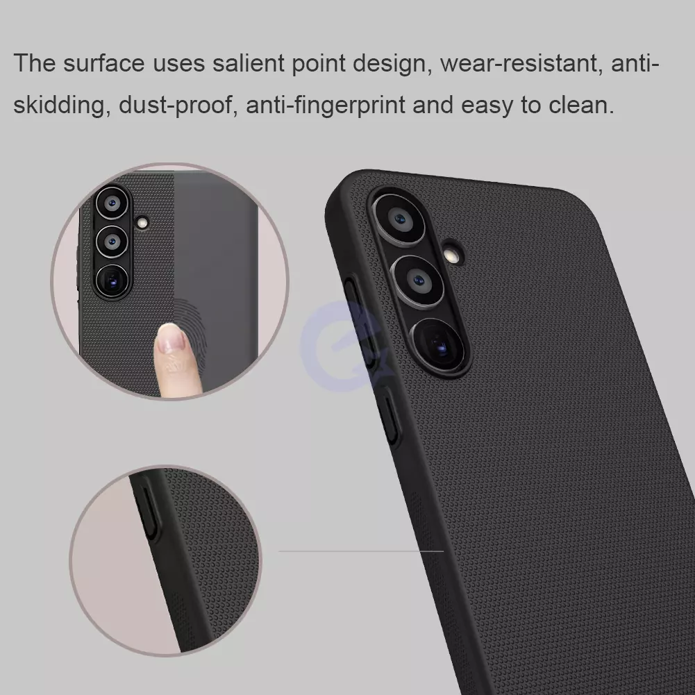 Протиударний чохол бампер Nillkin Super Frosted Shield для Samsung Galaxy A35 Black (Чорний) 