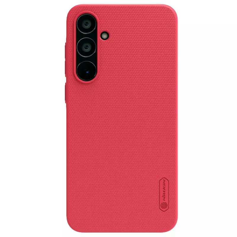 Противоударный чехол бампер Nillkin Super Frosted Shield для Samsung Galaxy A35 Red (Красный) 