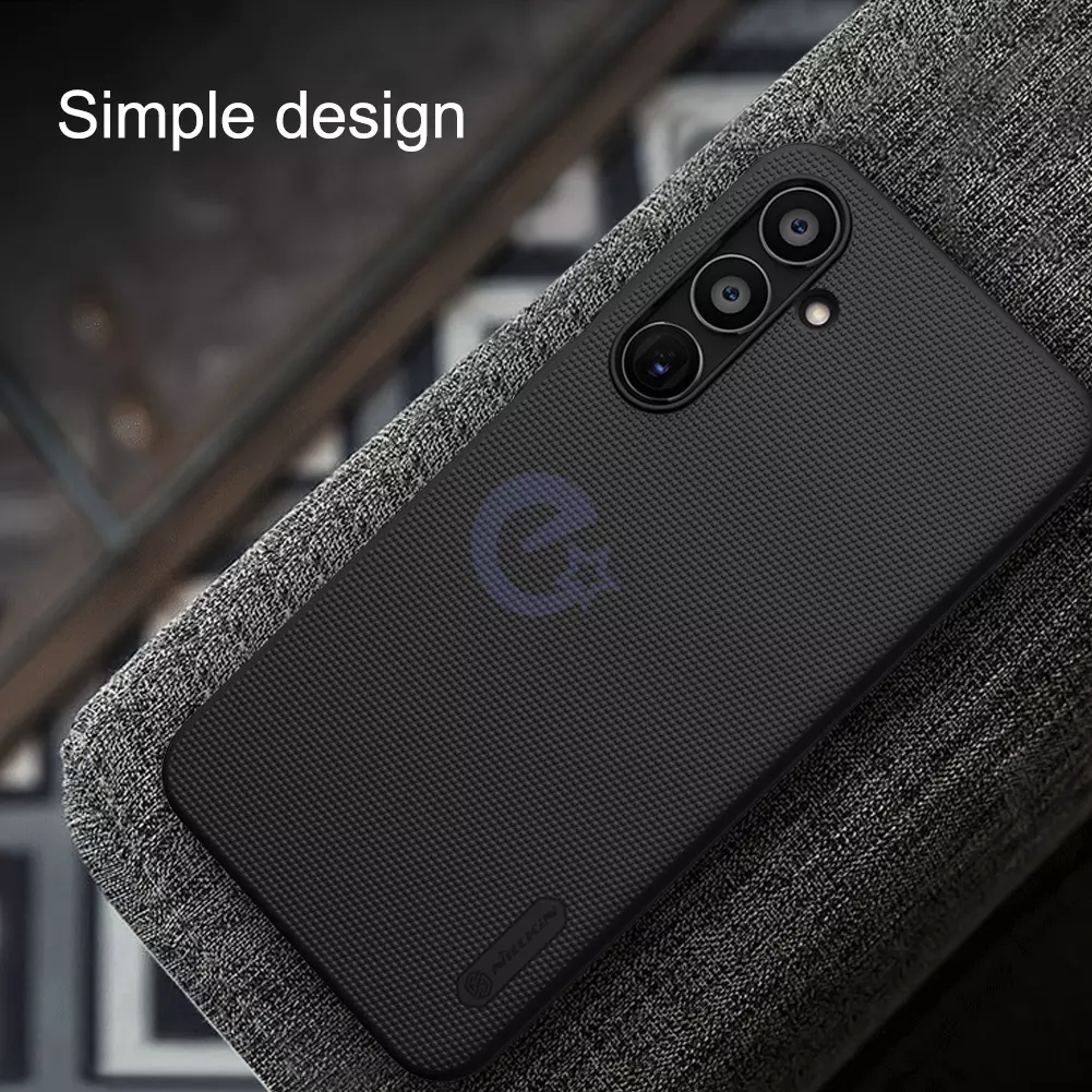 Протиударний чохол бампер Nillkin Super Frosted Shield для Samsung Galaxy A35 Black (Чорний) 