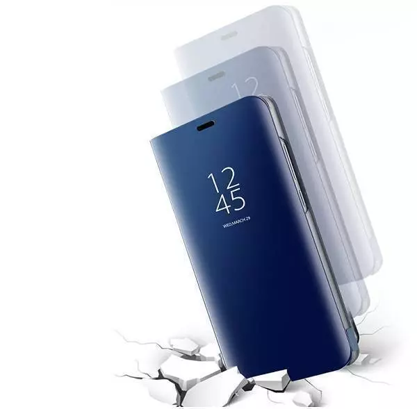 Интерактивная чехол книжка для Oppo A38 / A18 Anomaly Clear View Rose Gold (Розовое Золото)