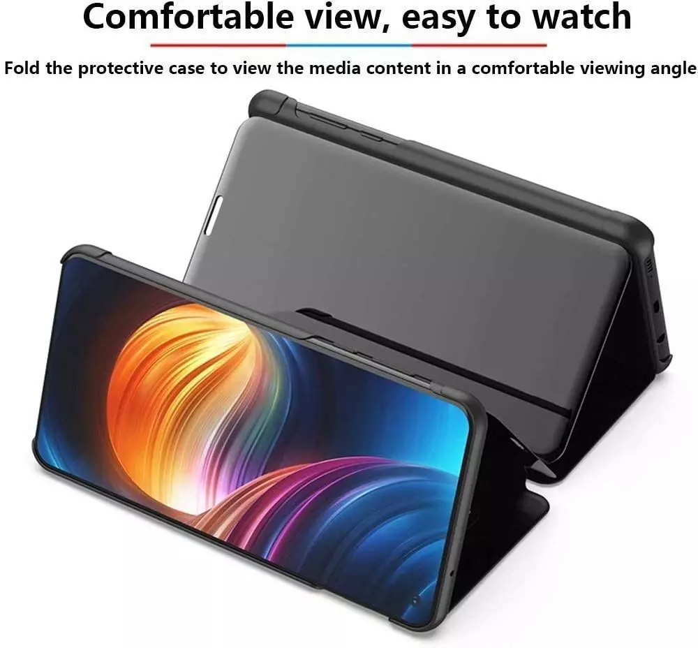 Інтерактивна чохол книжка для Xiaomi Poco F6 Anomaly Clear View Purple (Пурпурний) 