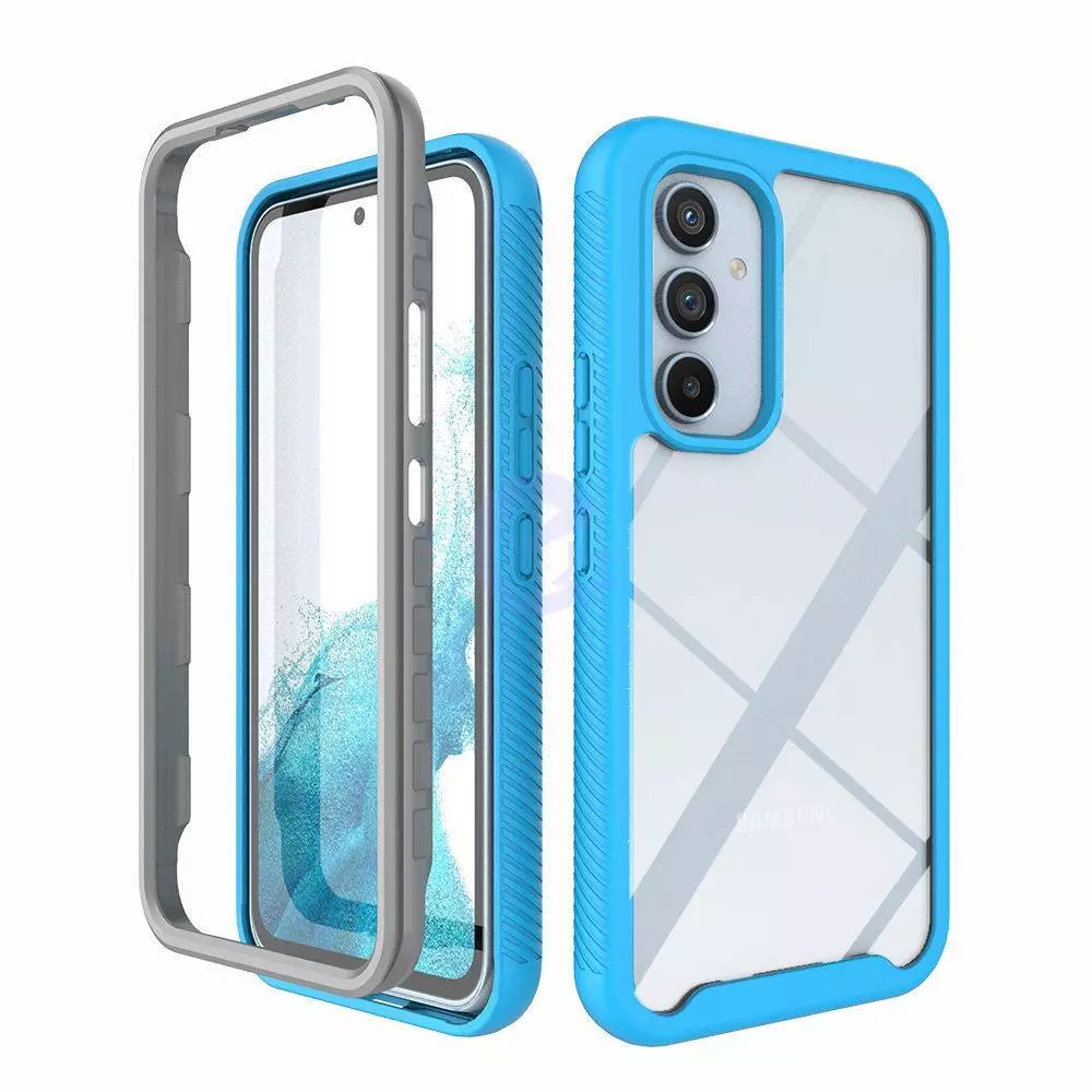 Протиударний чохол бампер для Anomaly Hybrid 360 Sky Blue / Grey (Небесно Синій / Сірий) 