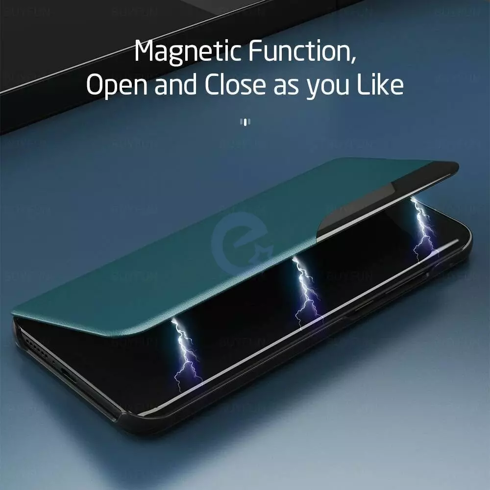 Интерактивная чехол книжка для Samsung Galaxy M34 5G Anomaly Smart View Flip Blue (Синий) 