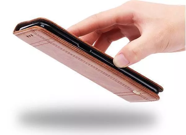 Чохол книжка для Xiaomi Poco X6 Pro idools Retro Brown (Коричневий) 