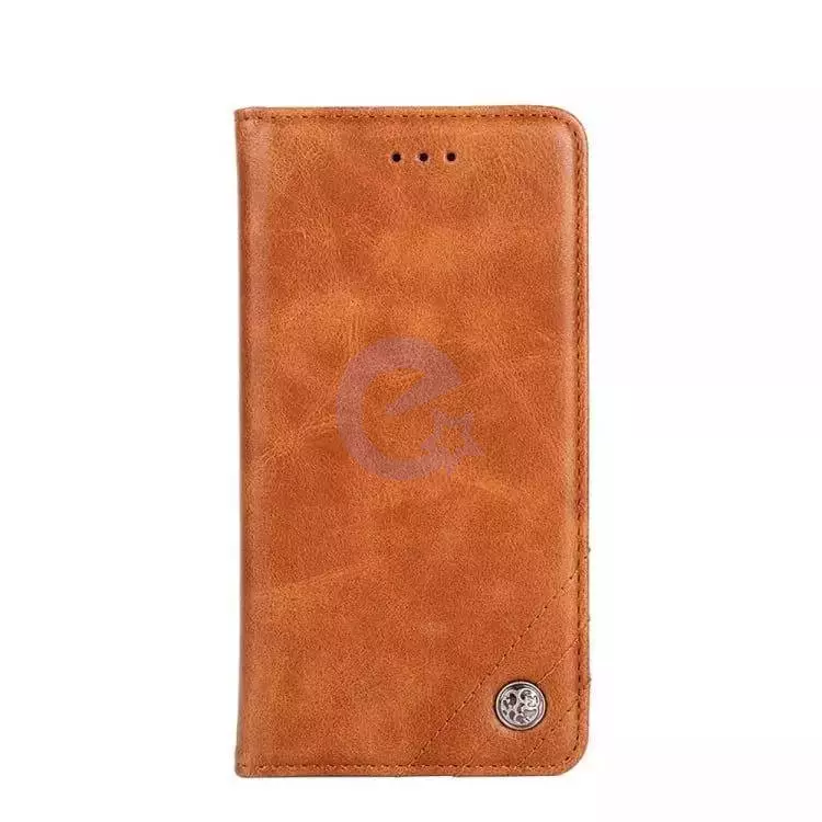 Чехол книжка для Xiaomi Redmi 13 idools Retro Brown (Коричневый) 