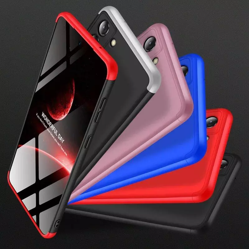 Ультратонкий чехол бампер для GKK Dual Armor Black / Blue (Черный / Синий) 