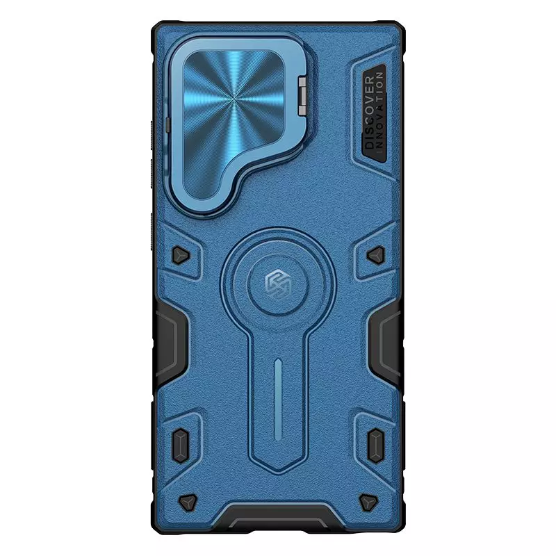 Чохол бампер Nillkin CamShield Armor Prop Magnetic (шторка на камеру) для Samsung Galaxy S24 Ultra Blue (Синій) 