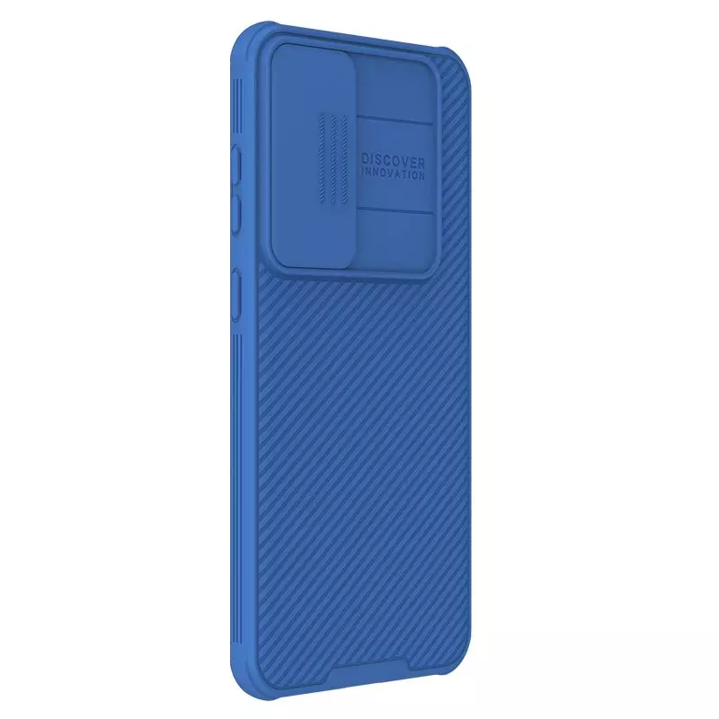 Протиударний чохол бампер Nillkin CamShield Pro (шторка на камеру) для Samsung Galaxy S24 Plus Blue (Синій) 