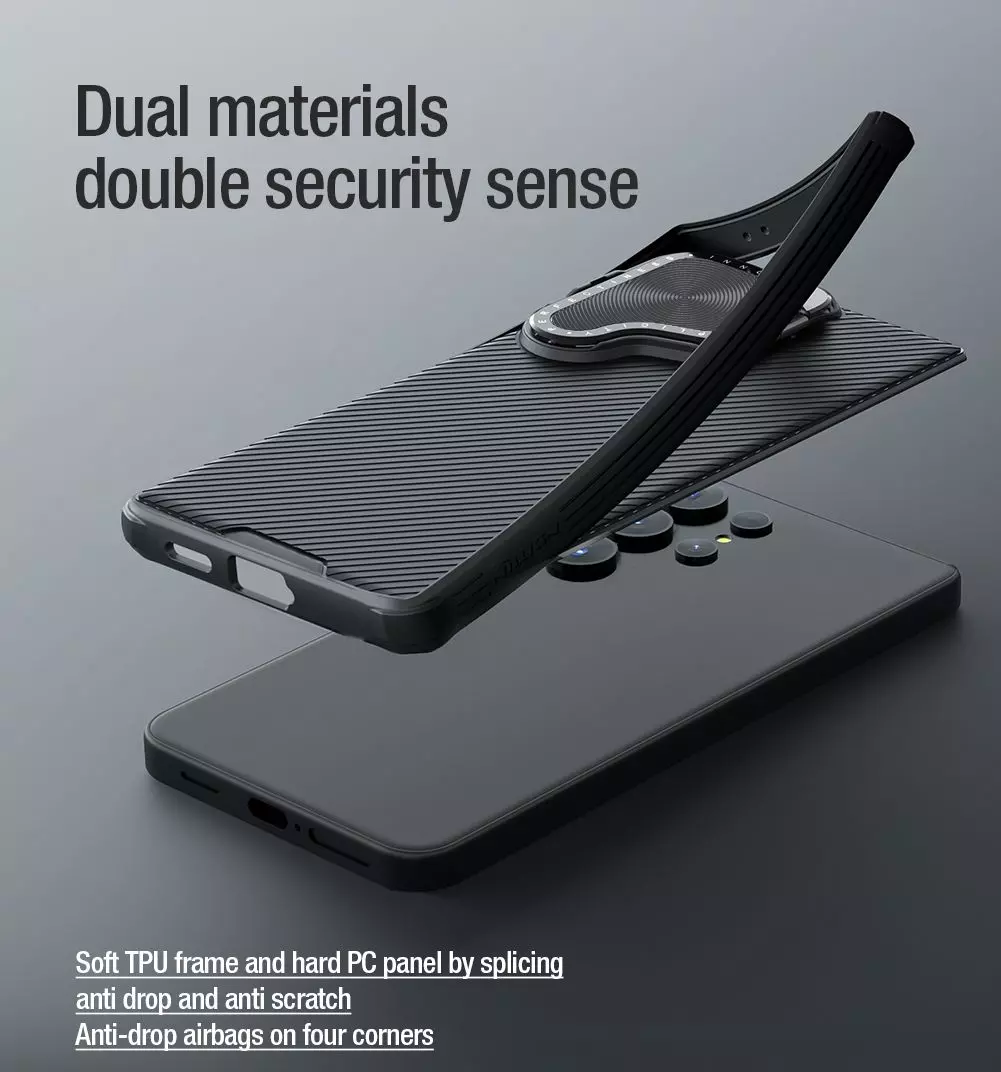 Чохол бампер Nillkin CamShield Prop Magnetic для Samsung Galaxy S24 Plus Black (Чорний) 